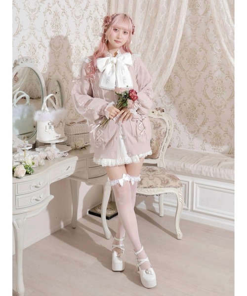 NOEMIE（ノエミー） カーディガン メニーリボンケーブルセーラカーデ
