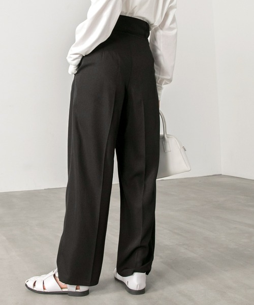 「BONLECILL」 パンツ L ネイビー レディース_画像3