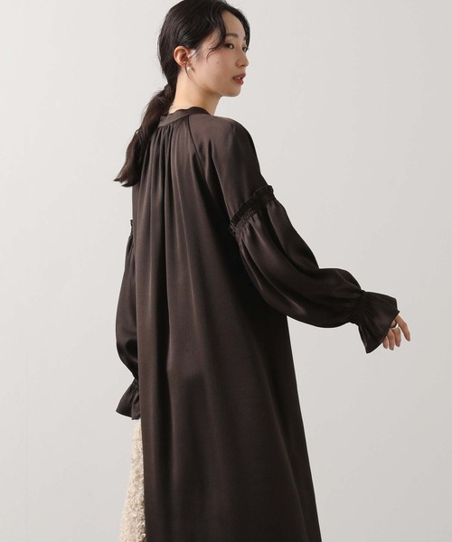 Gready Brilliant 長袖 ワンピース チュール チャコールグレー Gready Brilliant 長袖 ワンピース チュール チャコールグレー