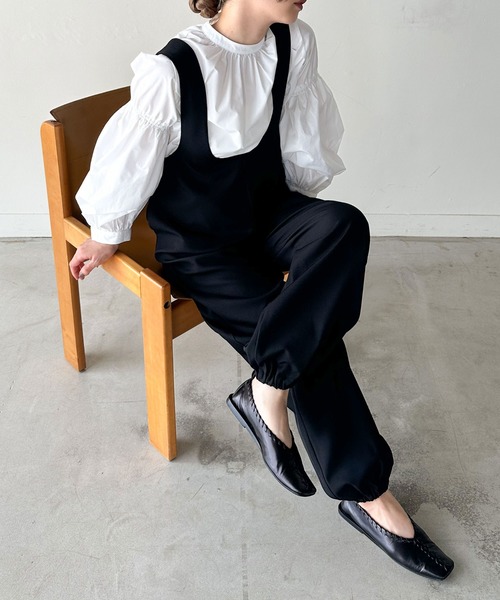 select MOCA by son」 オーバーオール MEDIUM ブラック レディース