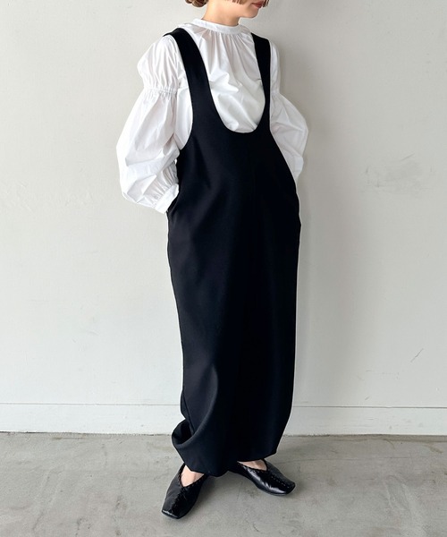 select MOCA by son」 オーバーオール MEDIUM ブラック レディース