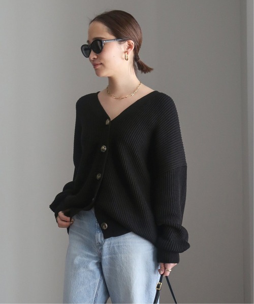 Deuxieme Classelatest カーディガン ブラック Deuxieme Classe（ドゥーズィエムクラス） ニットカーディガン