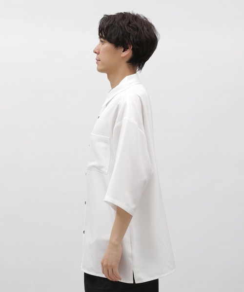 「LAKOLE」 半袖シャツ MEDIUM ホワイト メンズ_画像8