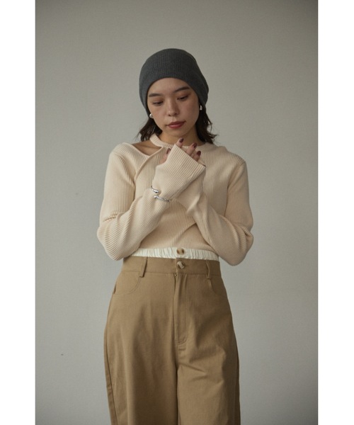 「DRWCYS」 長袖ニット FREE レッド レディース_画像3