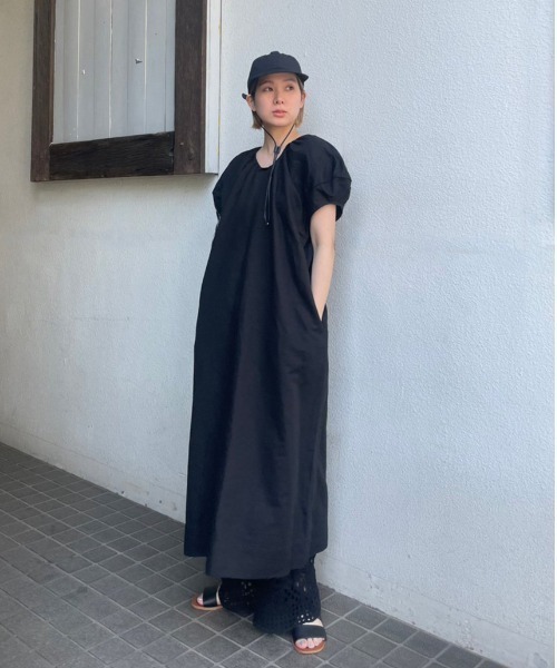 「TODAYFUL」 半袖ワンピース 36inch ブラック レディースの画像
