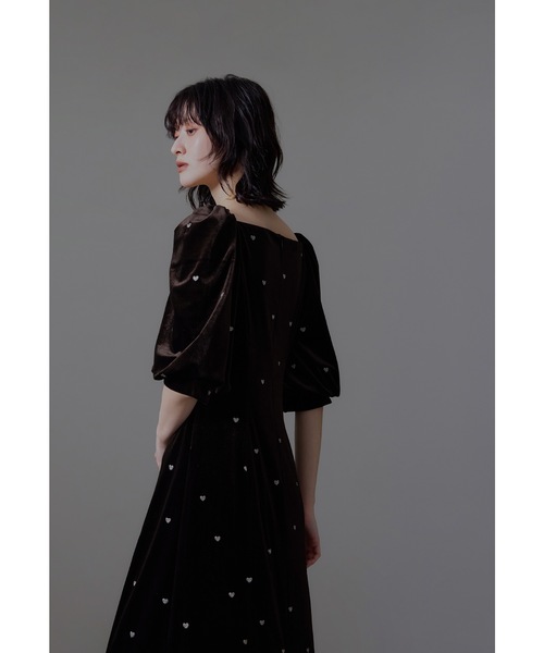 niana ドレス スイートハートベロアドレス 結婚式 二次会 成人式