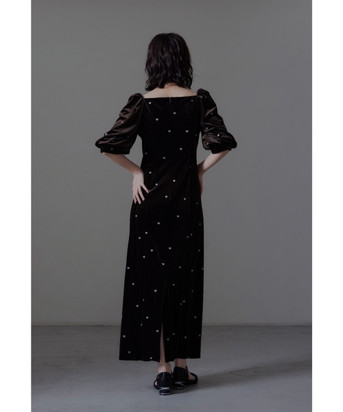 niana（ニアナ） ドレス スイートハートベロアドレス 結婚式 二次会