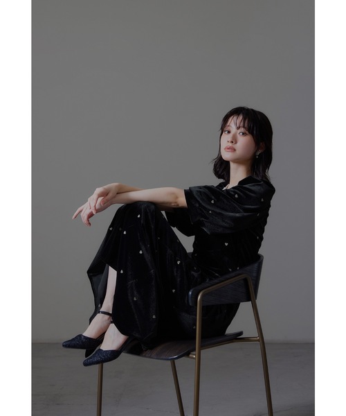 niana（ニアナ） ドレス スイートハートベロアドレス 結婚式 二次会