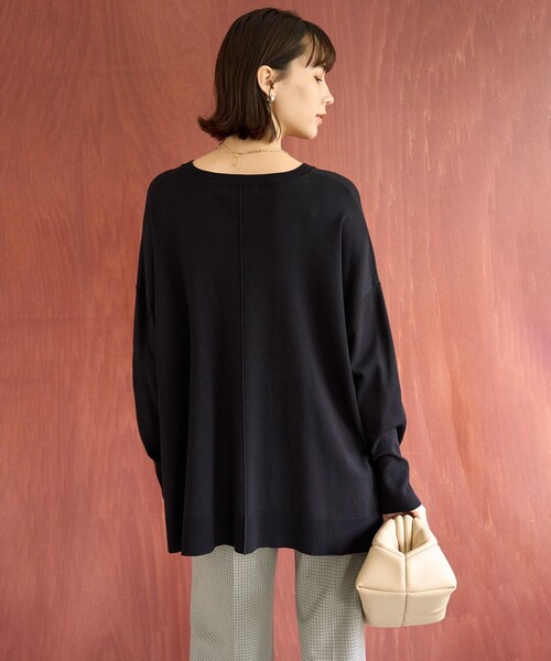 「UNFILO」 長袖ニット LARGE オレンジ レディース_画像8