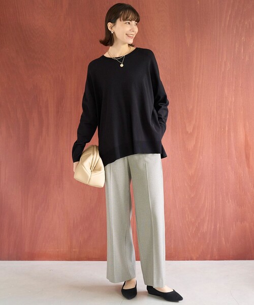 「UNFILO」 長袖ニット LARGE オレンジ レディース_画像9