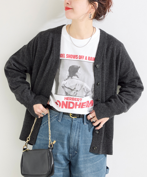 ベーセーストック（B．C STOCK）/手洗い可 / カシミヤカシュクールカーディガン B.C STOCK（ベーセーストック） ニット セーター 手洗い可 / カシミヤ