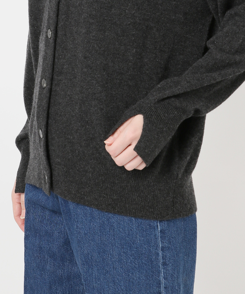 【美品】ICB カシミヤ カシュクールニット カーディガン サイズS B.C STOCK（ベーセーストック） ニット セーター 手洗い可 / カシミヤ