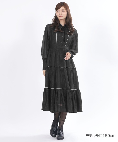 マリークワント 新作完全完売色 定価以下ベスト付きリボンロングワンピース送料込み マリークワント 新作完全完売色 定価以下ベスト付きリボンロング