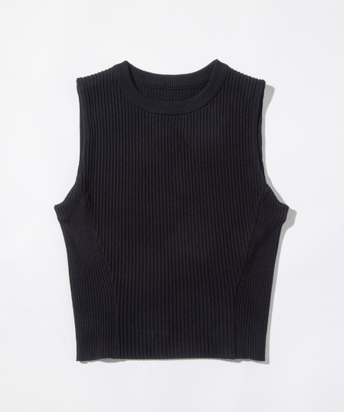 「WCJ」 ノースリーブニット FREE オレンジ レディース_画像4