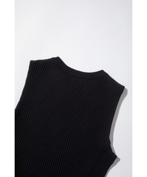 「WCJ」 ノースリーブニット FREE オレンジ レディース_画像8