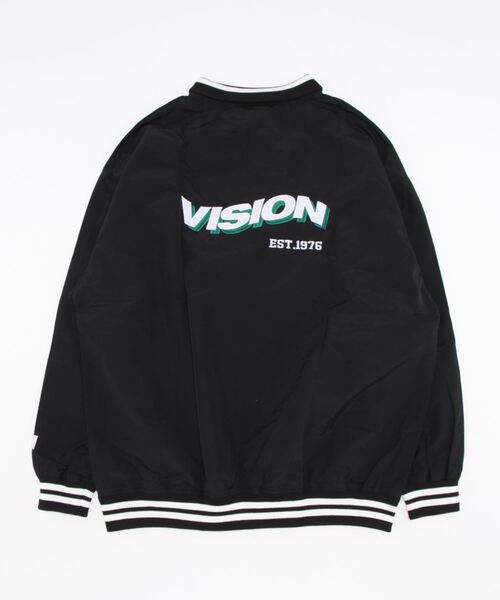 「VISION STREET WEAR」 ブルゾン M ホワイト×ネイビー メンズ_画像2
