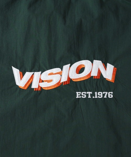「VISION STREET WEAR」 ブルゾン M ホワイト×ネイビー メンズ_画像6