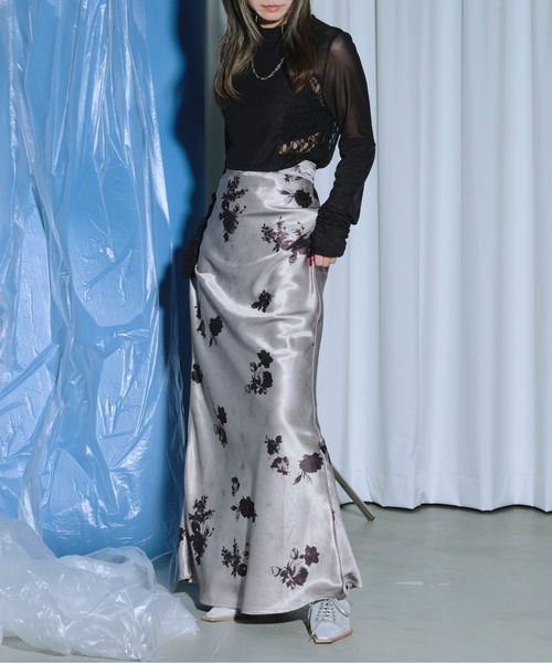 「Ezick」 長袖カットソー FREE アイボリー レディース_画像3