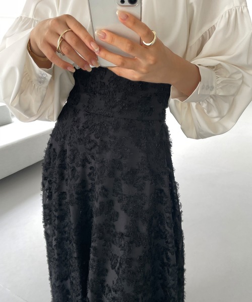 「Louere」 フレアスカート X-LARGE ブラック レディース_画像5