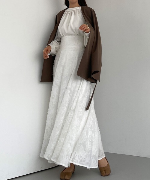 「Louere」 フレアスカート X-LARGE ブラック レディース_画像9