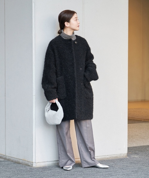 IENA（イエナ） ノーカラージャケット 36 ブラック レディース