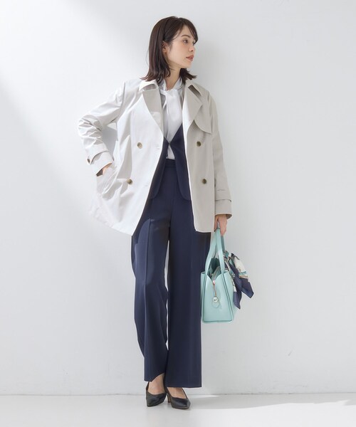 【美品】INDIVI トレンチコート Sサイズ INDIVI（インディヴィ） トレンチコート コート 入学式 「花粉付着防止