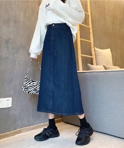 「Amulet」 デニムスカート L ブラック レディース_画像6