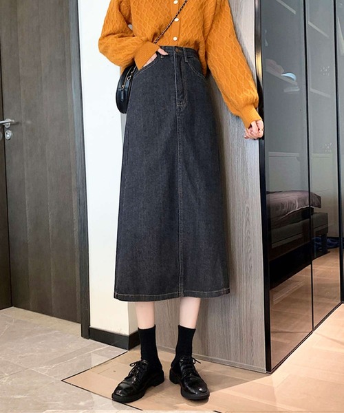 「Amulet」 デニムスカート L ブラック レディース_画像7