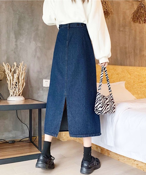 「Amulet」 デニムスカート L ブラック レディース_画像9