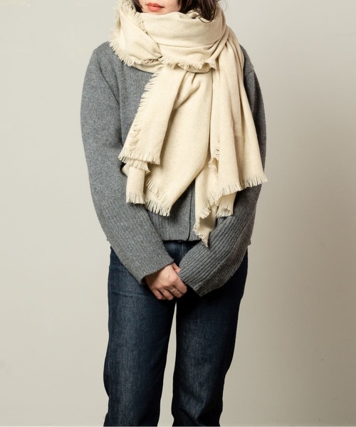 「ASAUCE MELER」 ストール FREE ブラック レディース_画像2