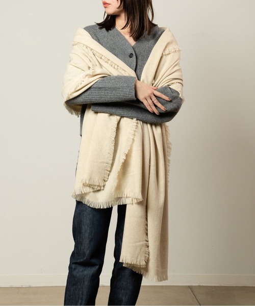 「ASAUCE MELER」 ストール FREE ブラック レディース_画像3