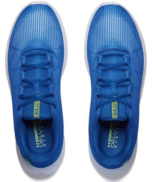 「UNDER ARMOUR」 ローカットスニーカー 30.0cm ネイビー×ホワイト メンズ_画像3