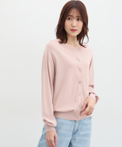 「Honeys」 カーディガン M ブルー レディース_画像8