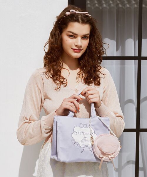 「Maison de FLEUR」 ハンドバッグ FREE ブルー系その他7 レディース_画像4