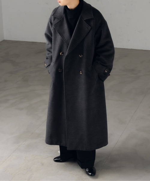 epnok チェスターコート LARGE チャコールグレー メンズ : ZOZOTOWN