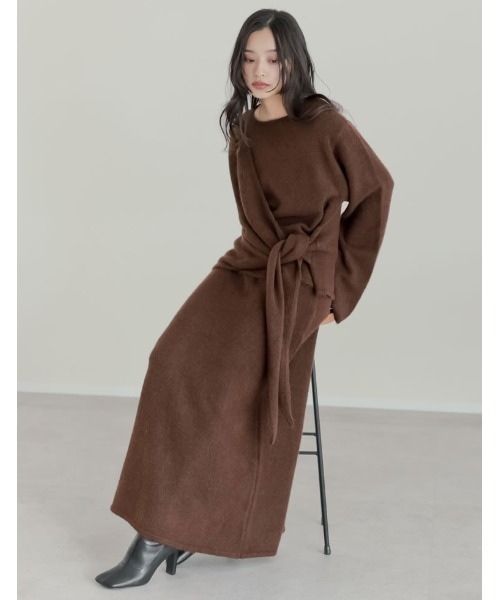 REPUBLIC ブラウン セットアップ　美品 カーキー 【EDWINコラボ】デニムライク ウールセットアップ ジャケット