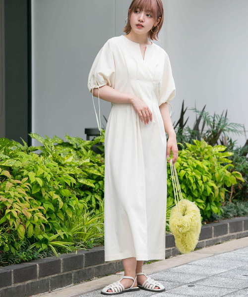 「KBF」 半袖ワンピース 36 ブラック レディース_画像6