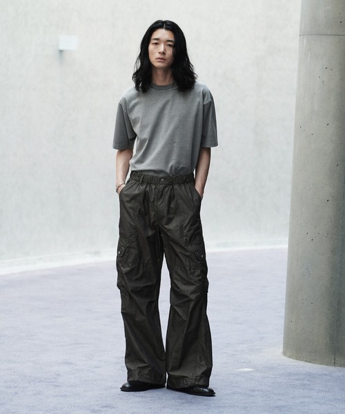 「WYM LIDNM」 カーゴパンツ S チャコールグレー メンズ_画像6