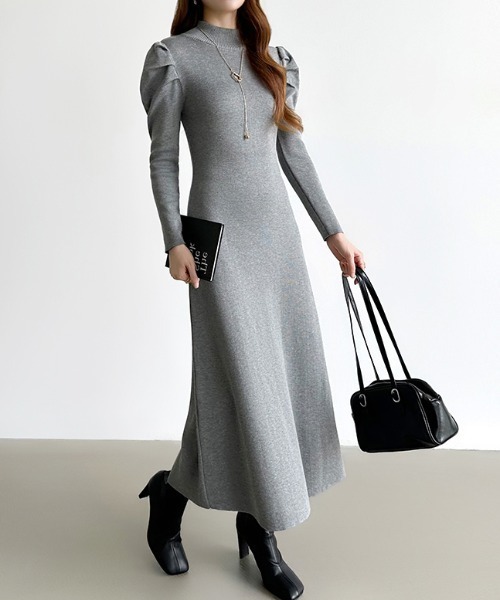 「COCOMOMO」 長袖ワンピース FREE アイボリー レディース_画像3