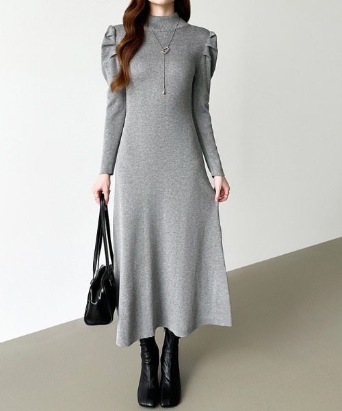 「COCOMOMO」 長袖ワンピース FREE アイボリー レディース_画像4