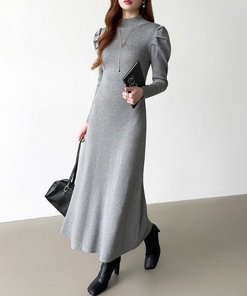 「COCOMOMO」 長袖ワンピース FREE アイボリー レディース_画像6