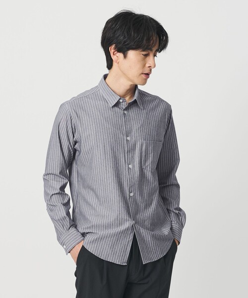 roku beauty&amp;youth united arrows ストライプシャツ BEAUTY＆YOUTH UNITED ARROWS シャツ ストライプ デニム オーバー