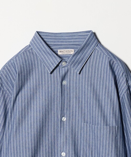 BEAUTY＆YOUTH UNITED ARROWS シャツ クイック ストレッチ ストライプ