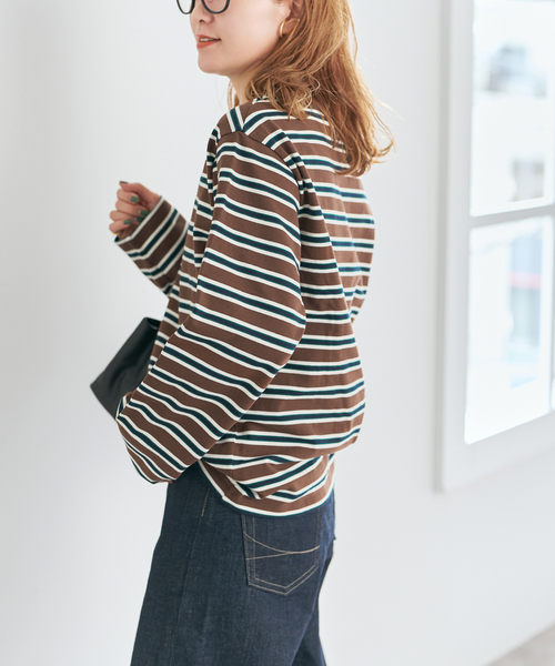 Spick＆Span（スピック アンド スパン） tシャツ マルチボーダーT