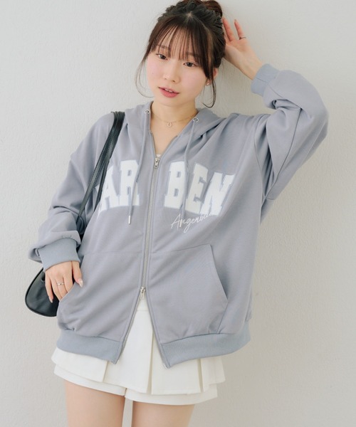ANOTHER BRANCH OLIVE des OLIVE パーカー フードロゴZIPパーカー