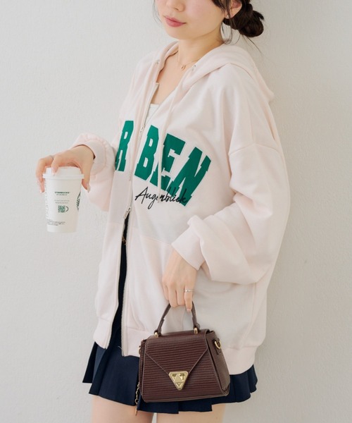 パーカー レディース メンズ 兼用 オーバーサイズ アイボリー 韓国 限定生産品 アイテムズ アーバンリサーチ ITEMS URBAN RESEARCH ダンボール