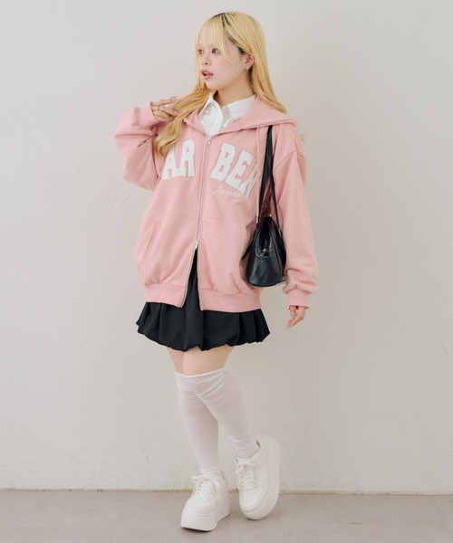 ANOTHER BRANCH OLIVE des OLIVE パーカー フードロゴZIPパーカー