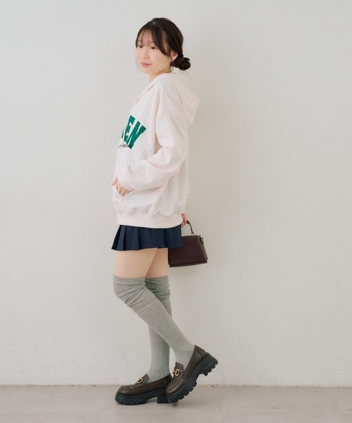 ANOTHER BRANCH OLIVE des OLIVE パーカー フードロゴZIPパーカー