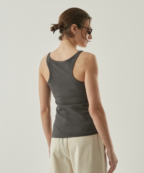 Henon. タンクトップ ノースリーブ THIN LINE TANK TOP レディース