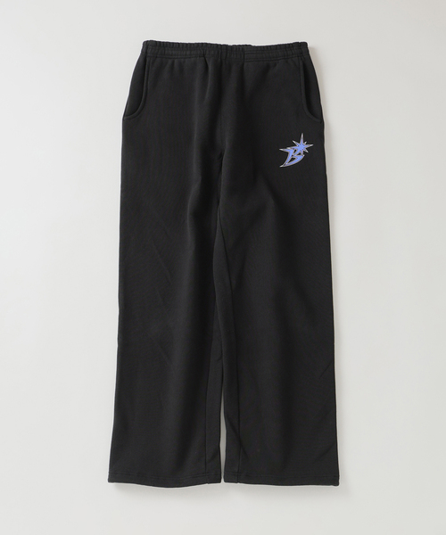LGB 白ステッチ ブラック タンク Regen Glanz スウェットパンツ ジャージ curve design tuck sweatpants